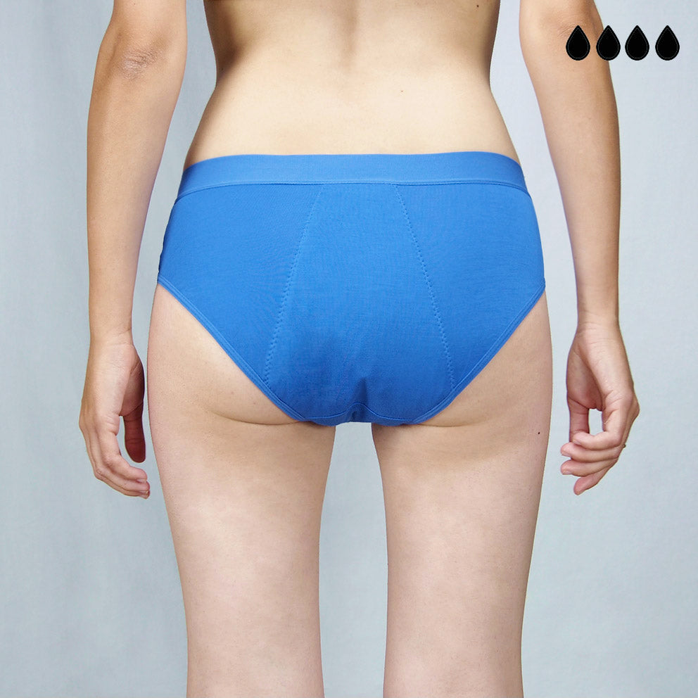 Braga menstrual individual en 5 colores (flujo abundante)