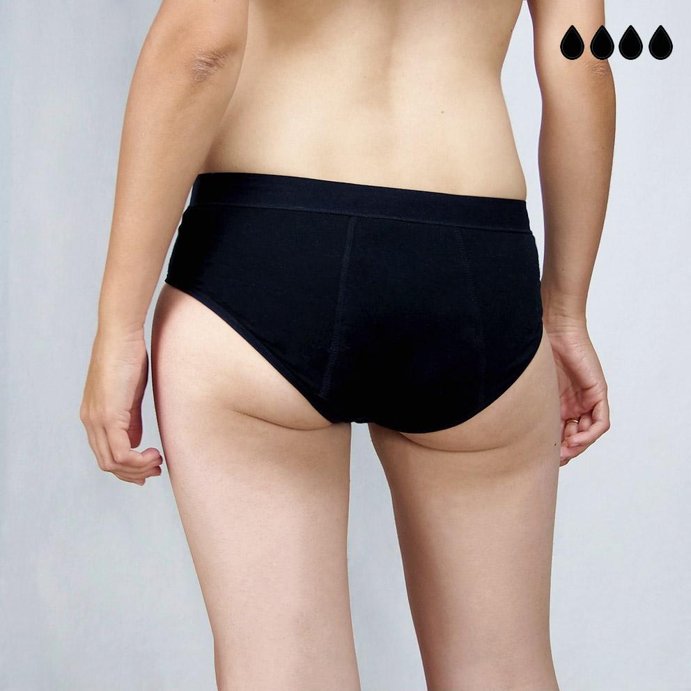 Pack de 4 bragas menstruales Lara (+bolsita gratis)