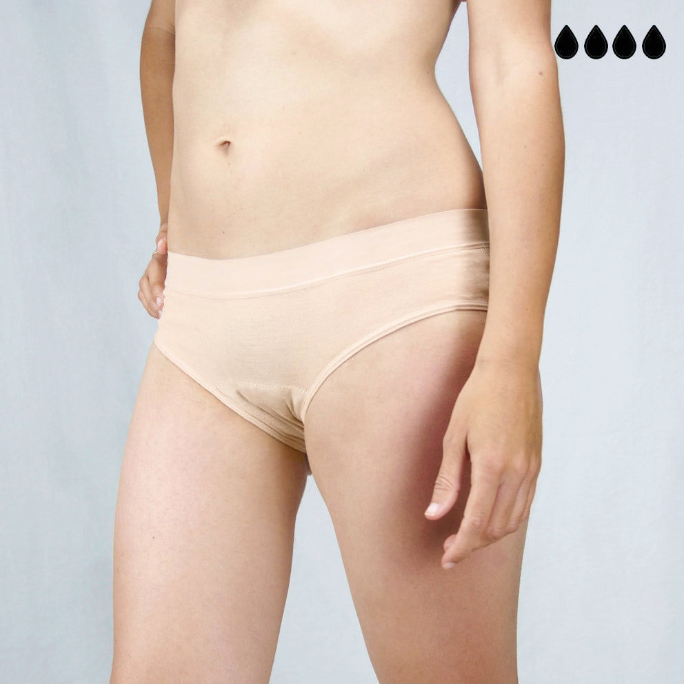 Braga menstrual individual en 5 colores (flujo abundante)