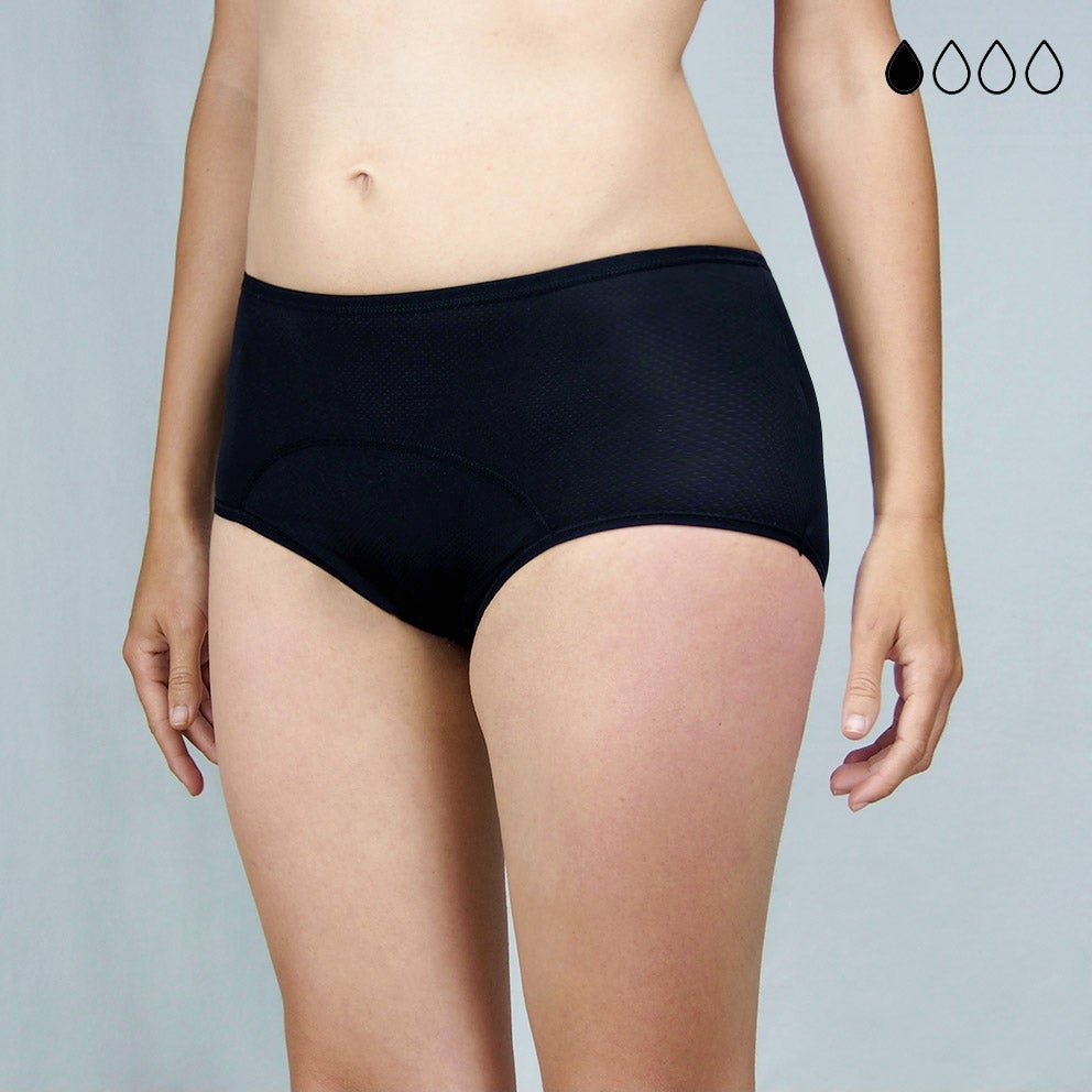 3 bragas menstruales (flujo moderado)