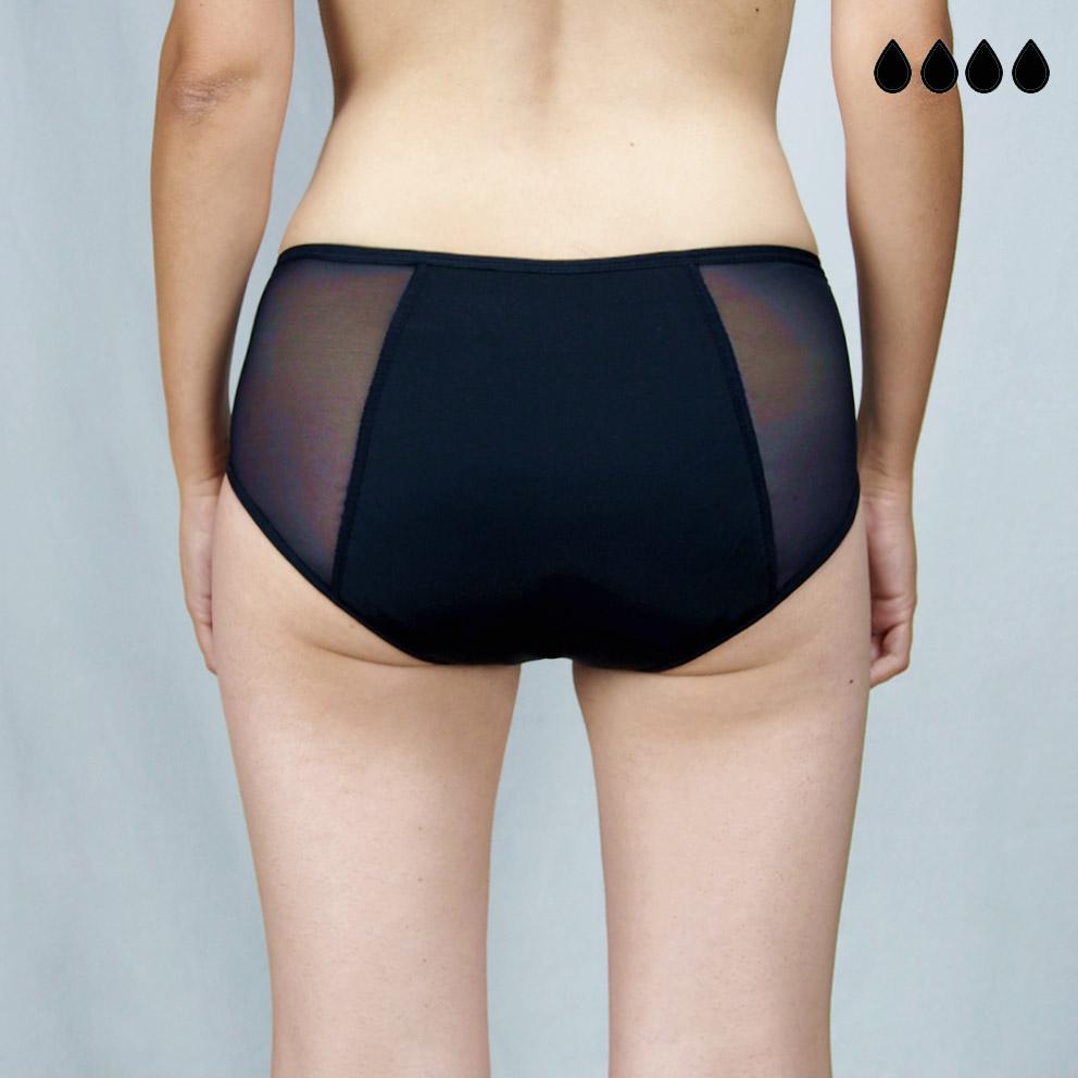 Pack de 4 bragas menstruales Valeria (+bolsita gratis)