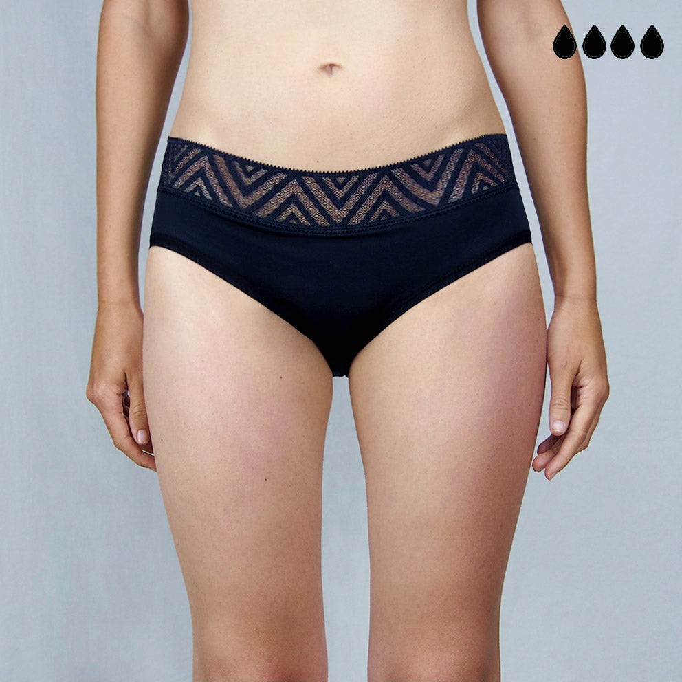 Pack de bragas menstruales 3 colores (flujo abundante)