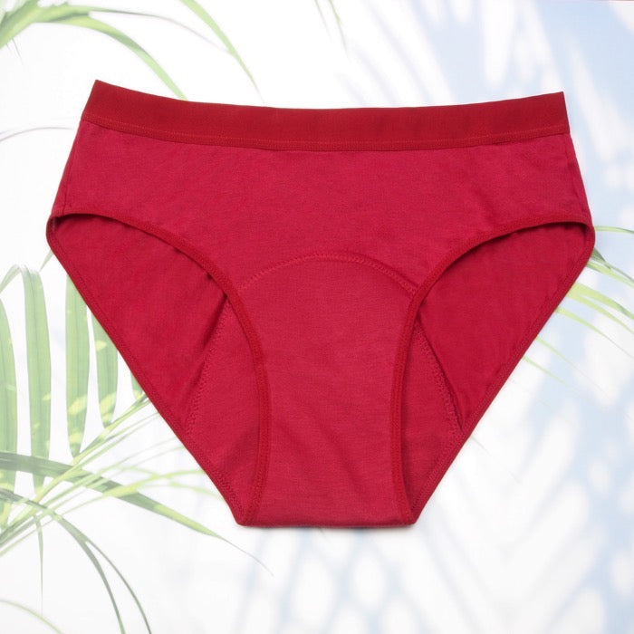 Braga menstrual individual en 5 colores (flujo abundante)