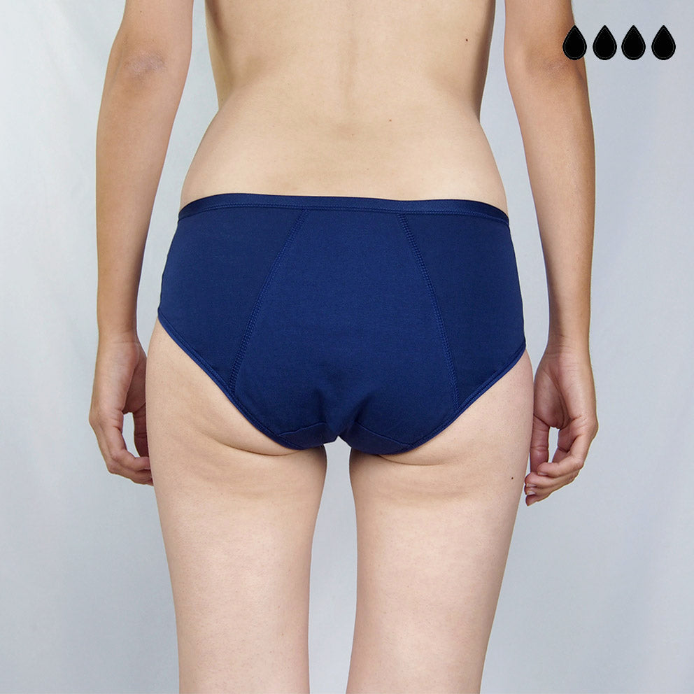 Braga menstrual individual plumeti en 3 colores (flujo medio)