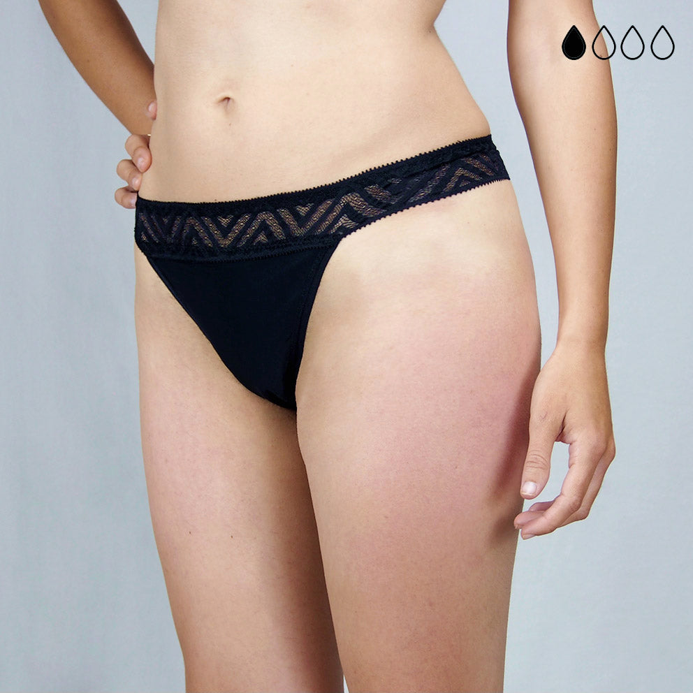 Pack de tangas menstruales 3 colores (flujo ligero)