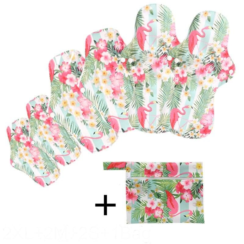 Pack mixto de 6 compresas reutilizables (+bolsita gratis)