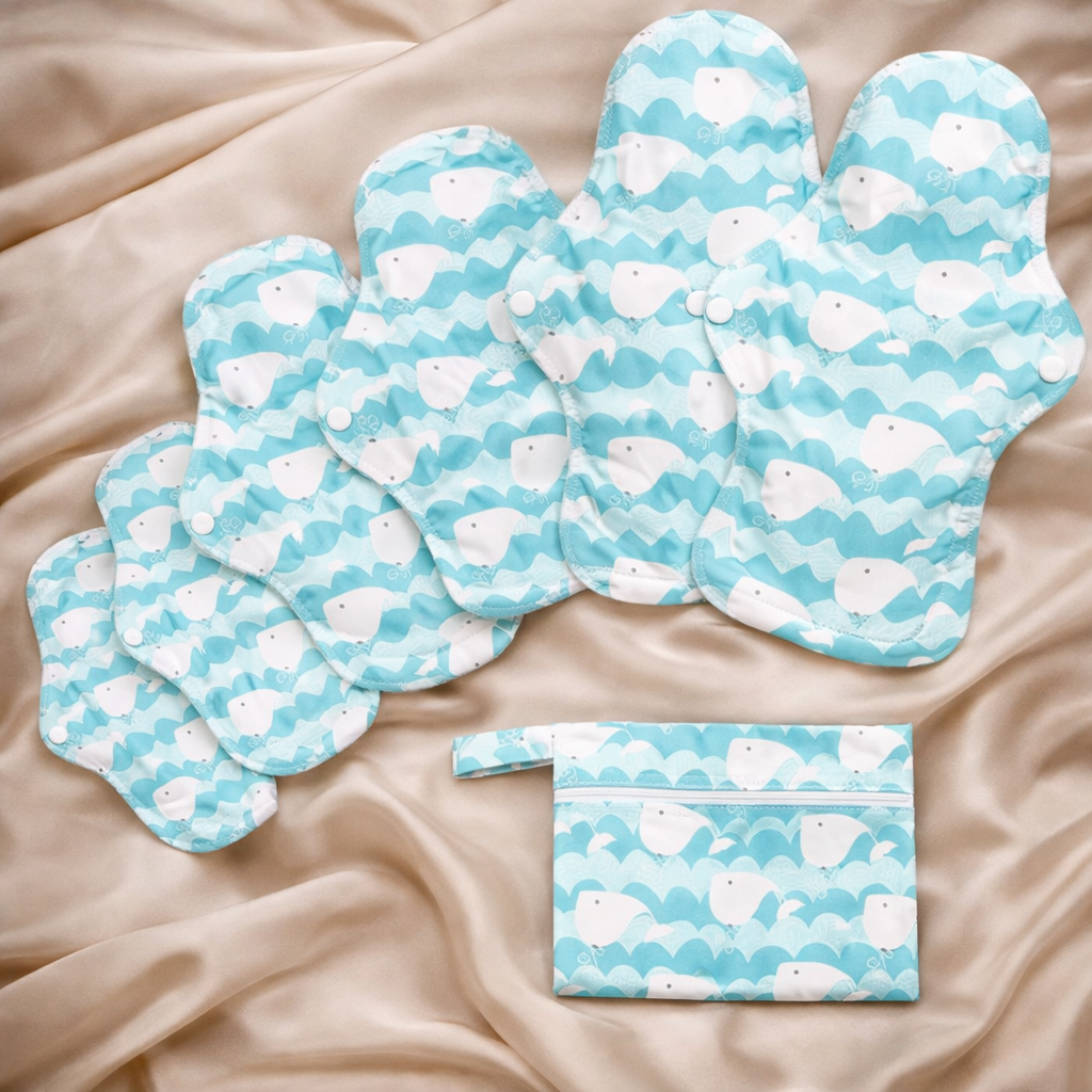 Pack mixto de 6 compresas reutilizables (+bolsita gratis)