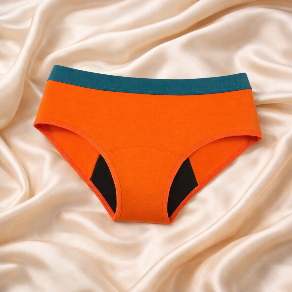 Braga menstrual individual en 6 colores (flujo medio)