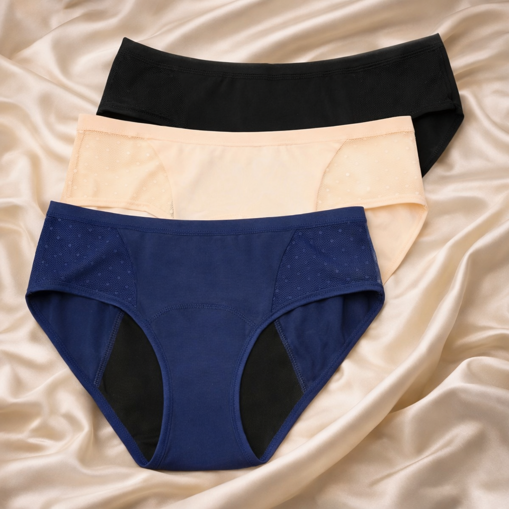 5 bragas menstruales (flujo medio)