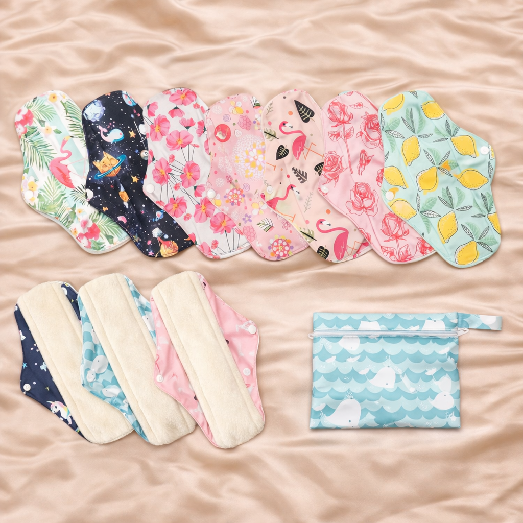 Mega pack de 10 compresas reutilizables (3+bolsita gratis)