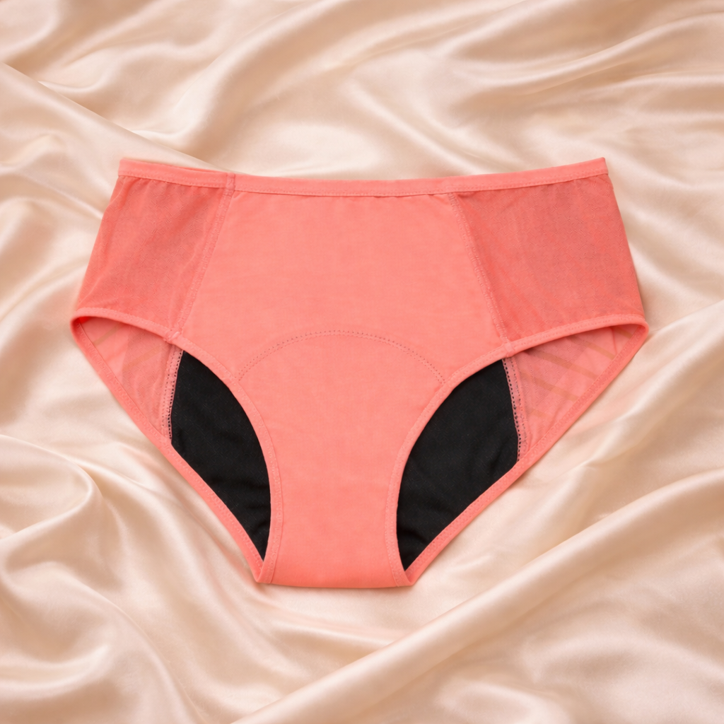 Braga menstrual individual con transparencias (flujo abundante)