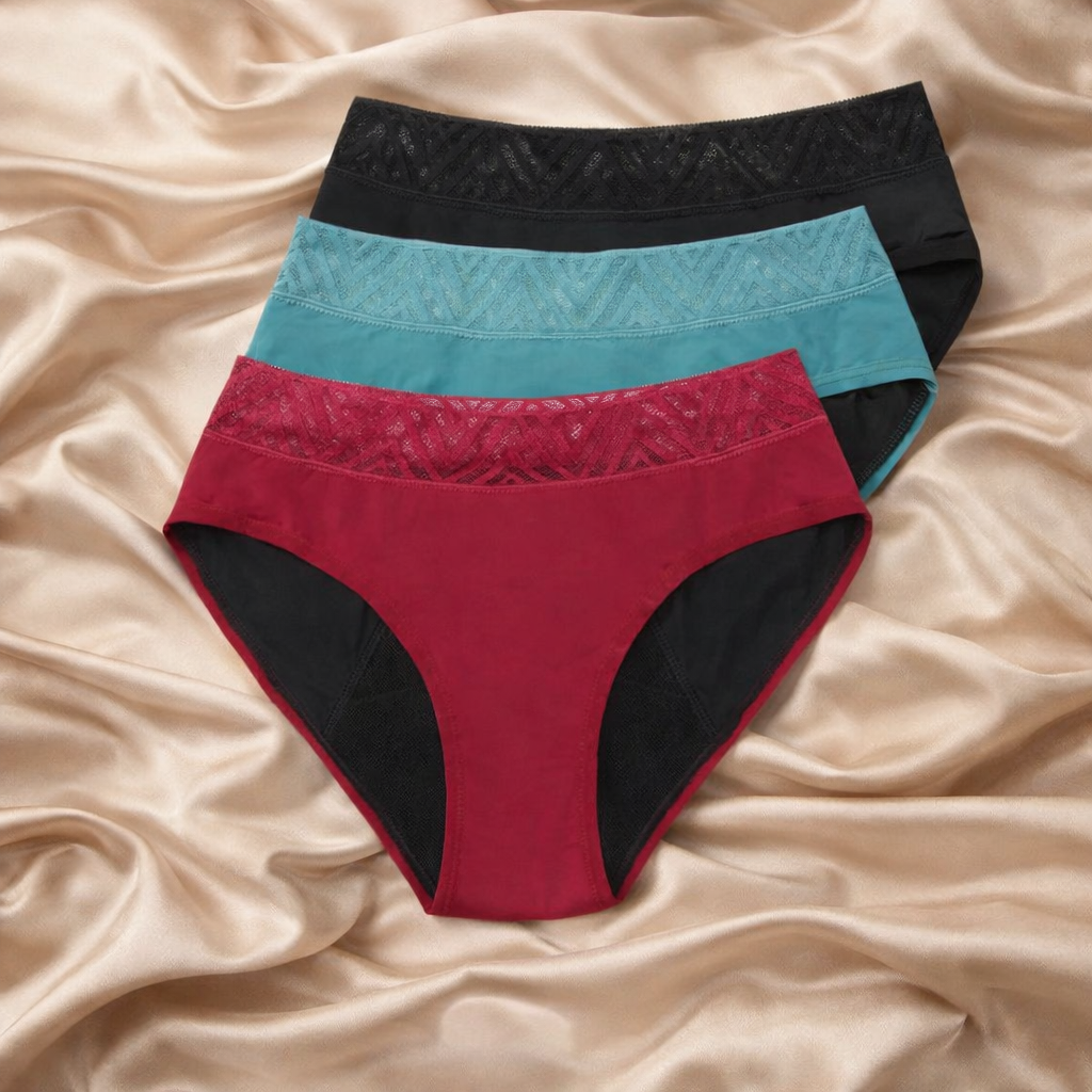 5 Bragas menstruales (flujo abundante)