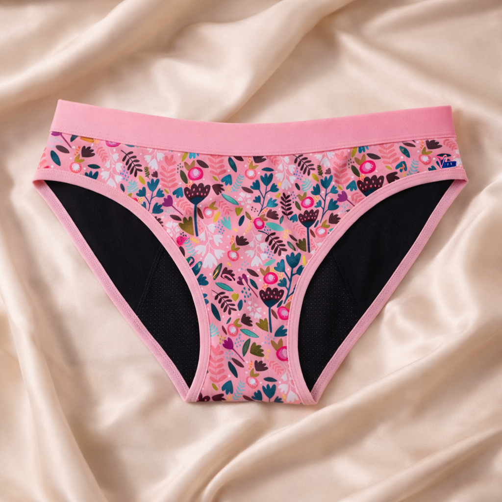 Braga menstrual individual en 9 colores (flujo medio)