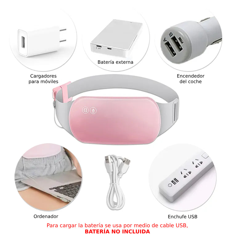 Cinturón de alivio menstrual