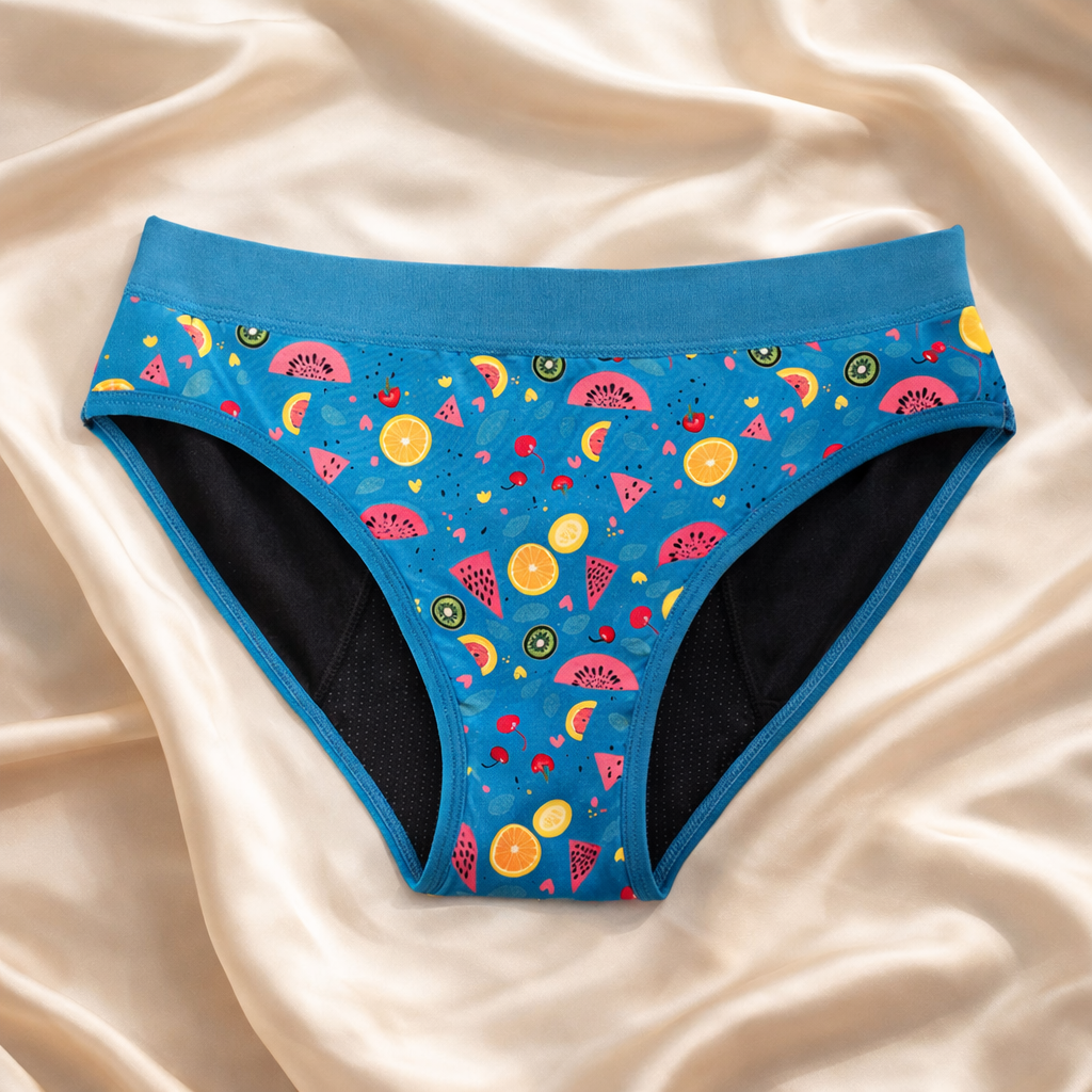 Braga menstrual individual en 9 colores (flujo medio)
