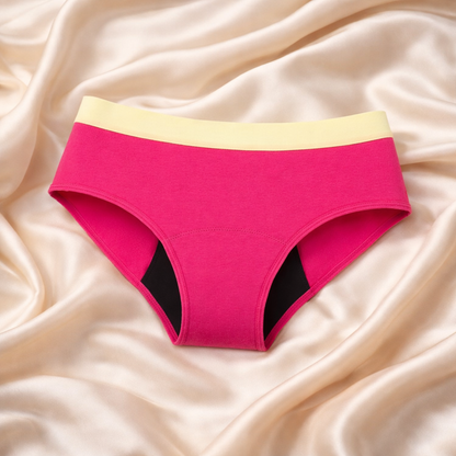 Pack de bragas menstruales  para adolescentes en 6 colores (flujo medio)