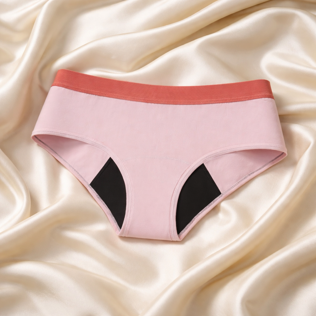 Pack de bragas menstruales  para adolescentes en 6 colores (flujo medio)