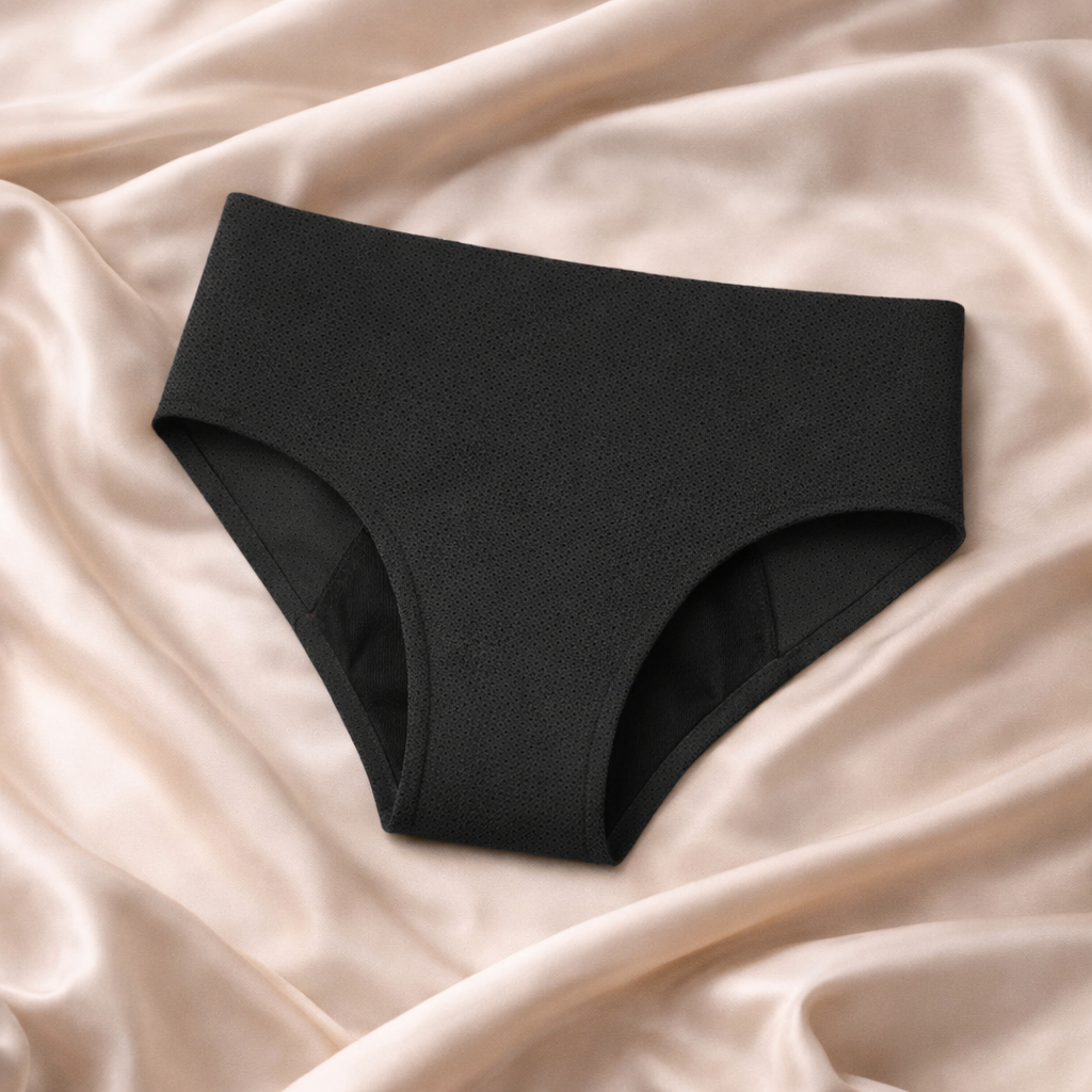 Packs 10 bragas menstruales sin costuras en 5 colores (flujo medio)