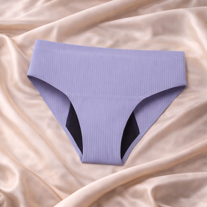 Packs 10 bragas menstruales sin costuras en 4 colores (flujo medio)