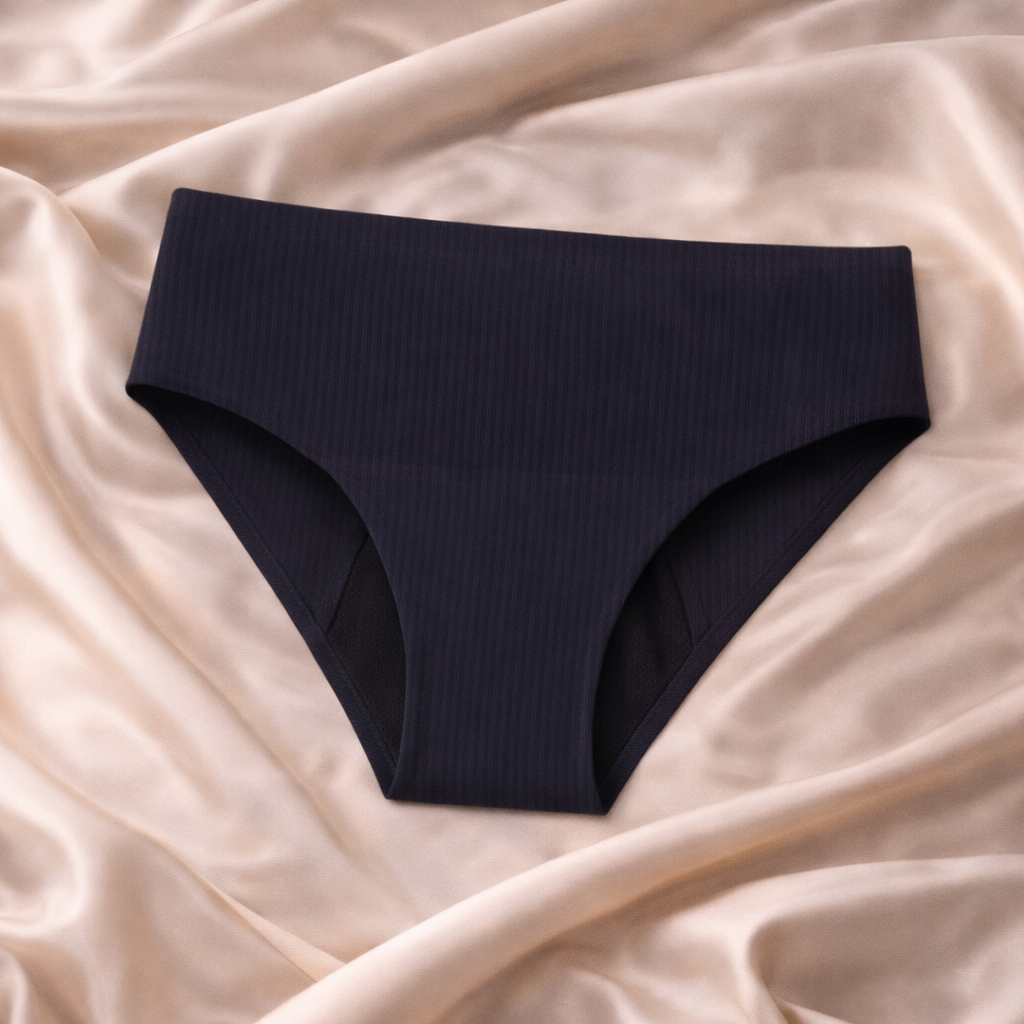 Packs 10 bragas menstruales sin costuras en 4 colores (flujo medio)