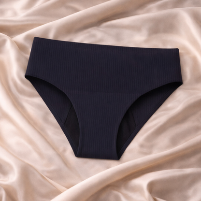 Packs 10 bragas menstruales sin costuras en 4 colores (flujo medio)