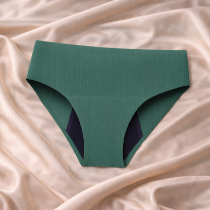 Packs 10 bragas menstruales sin costuras en 4 colores (flujo medio)