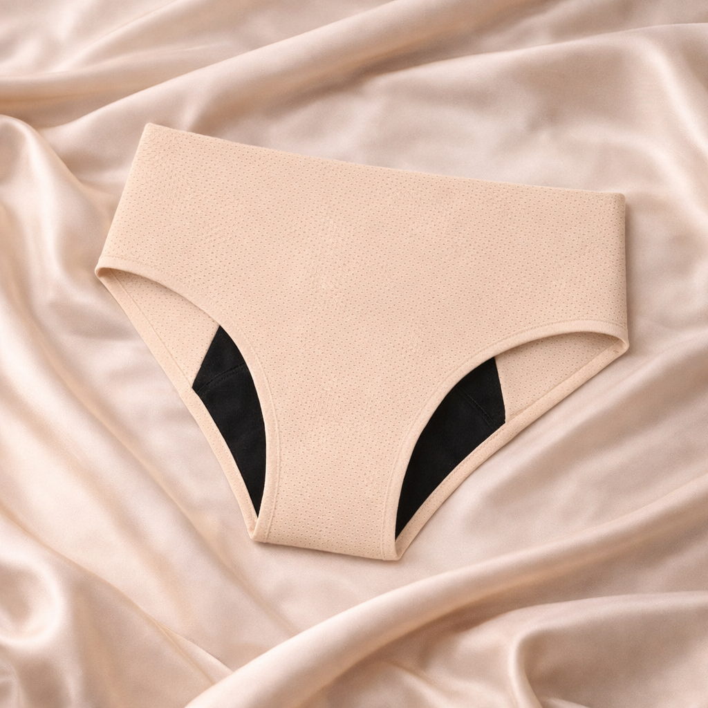 Packs 10 bragas menstruales sin costuras en 5 colores (flujo medio)