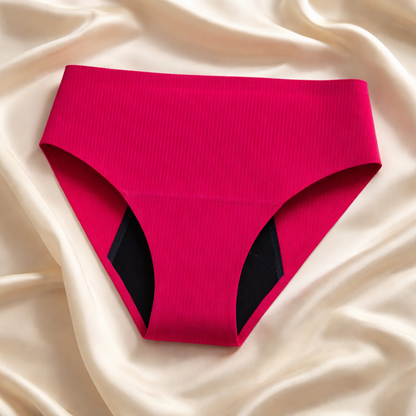 Packs 10 bragas menstruales sin costuras en 4 colores (flujo medio)