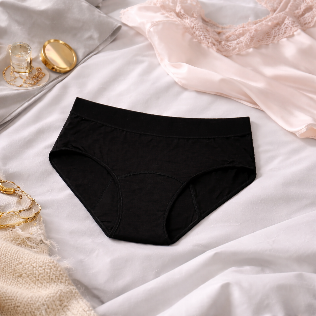 Packs 10 bragas menstruales (flujo abundante) en 5 colores