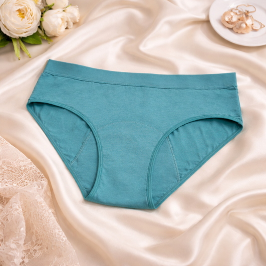 Packs 5 bragas menstruales (flujo abundante) en 5 colores