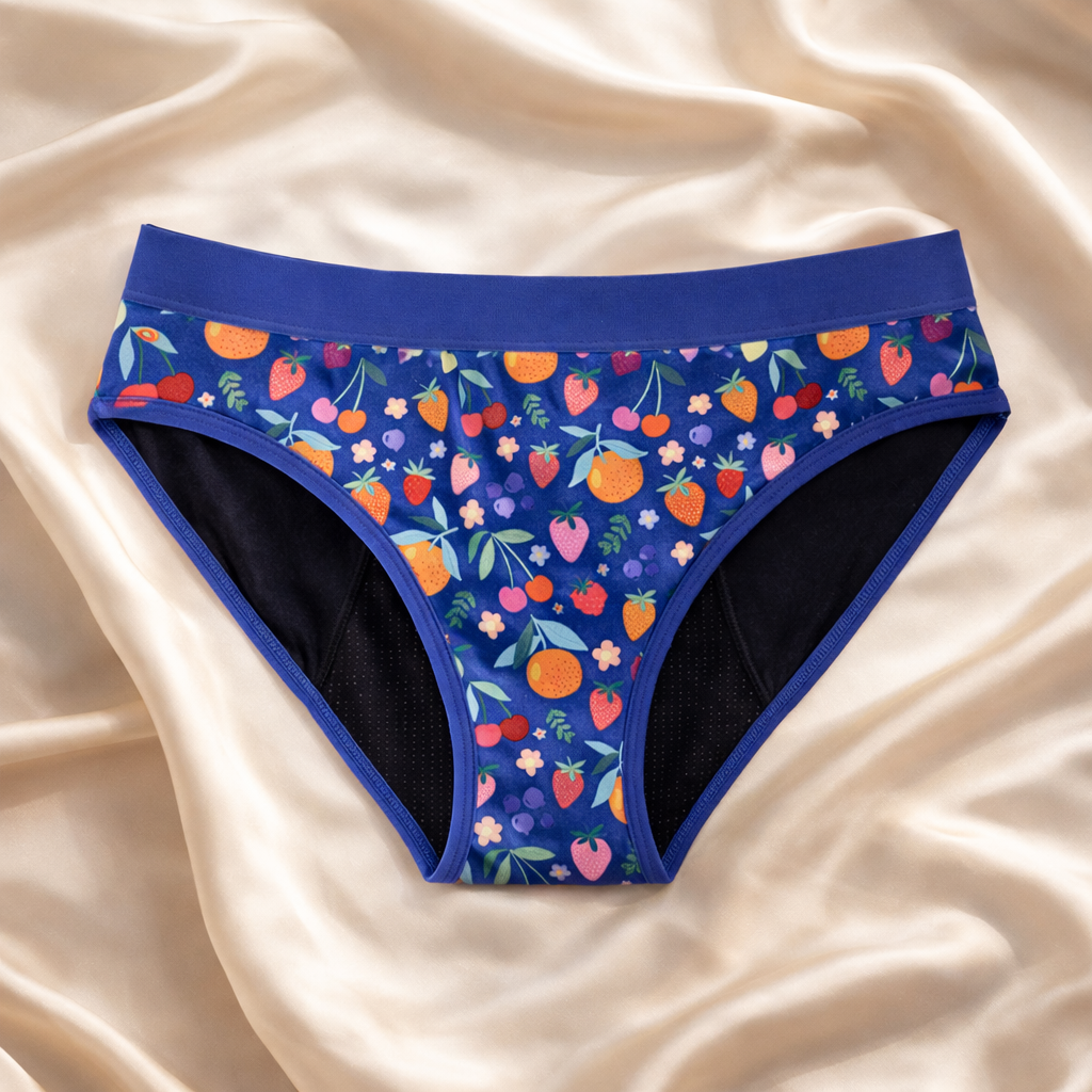 Braga menstrual individual en 9 colores (flujo medio)