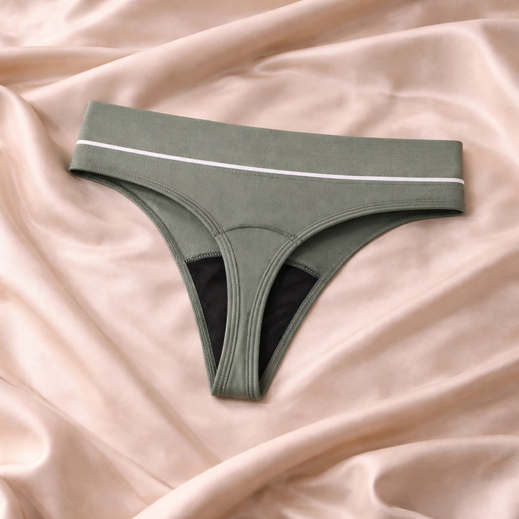 Tanga menstrual sin costuras individual (flujo ligero)