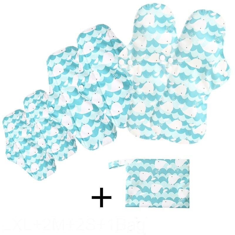 Pack mixto de 6 compresas reutilizables (+bolsita gratis)