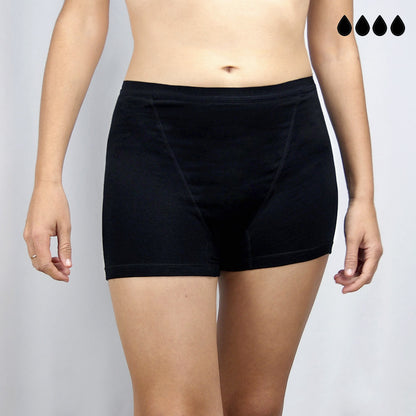 Packs de bragas boxers menstruales (flujo abundante)