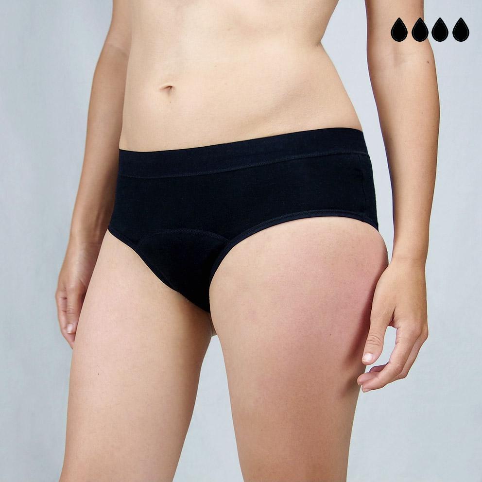 Pack de 4 bragas menstruales Valeria (+bolsita gratis)