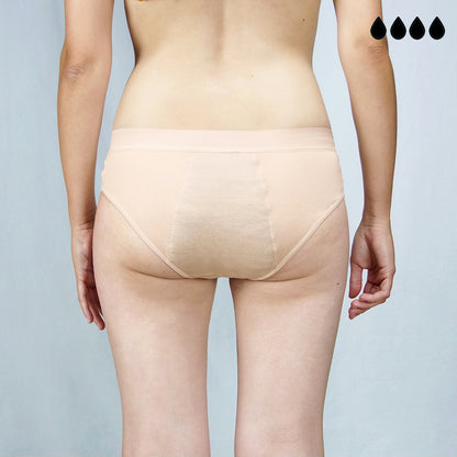 Packs bragas menstruales Nude (flujo abundante)