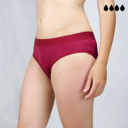 Braga menstrual individual en 5 colores (flujo abundante)