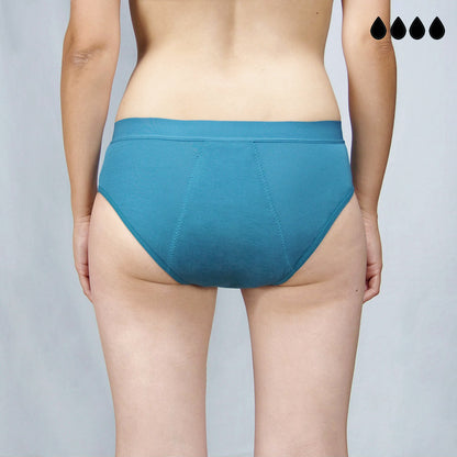Braga menstrual individual en 5 colores (flujo abundante)