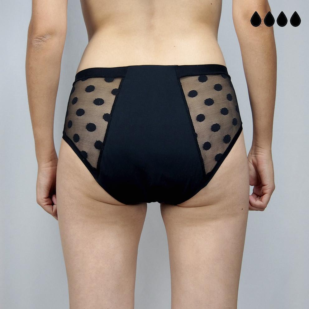 Pack de 4 bragas menstruales Valeria (+bolsita gratis)