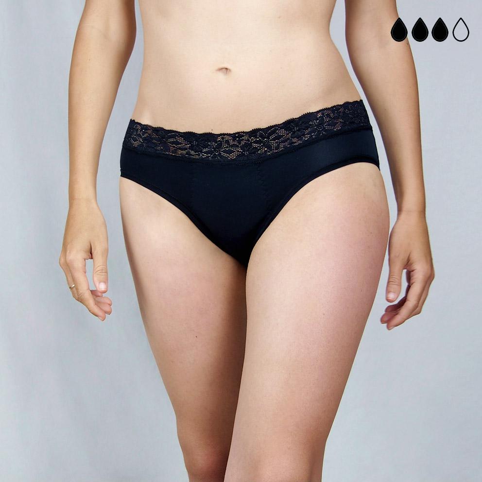 Pack de 4 bragas menstruales Lara (+bolsita gratis)