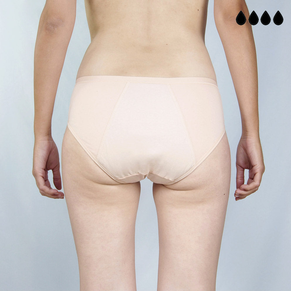 Braga menstrual individual plumeti en 3 colores (flujo medio)