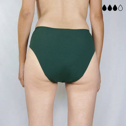 Packs 10 bragas menstruales sin costuras en 4 colores (flujo medio)