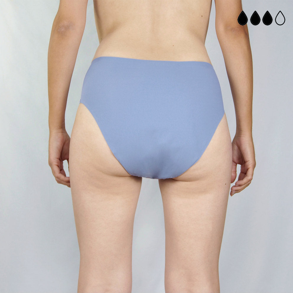 Packs 10 bragas menstruales sin costuras en 4 colores (flujo medio)