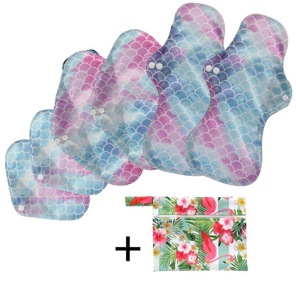 Pack mixto de 6 compresas reutilizables (+bolsita gratis)