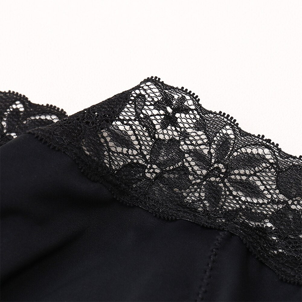 Braga menstrual individual con encaje (flujo medio)