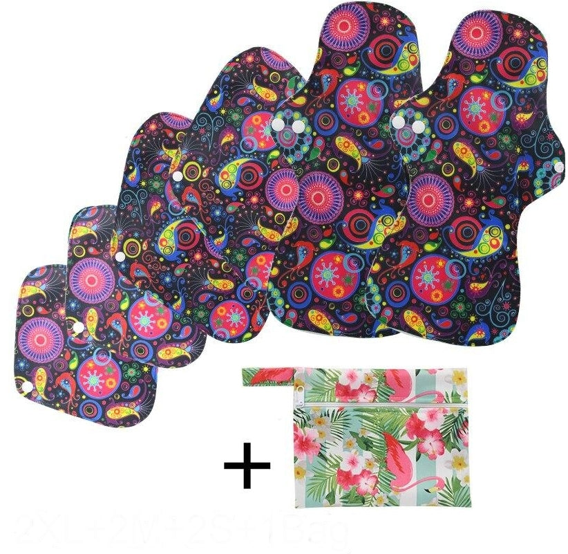 Pack mixto de 6 compresas reutilizables (+bolsita gratis)
