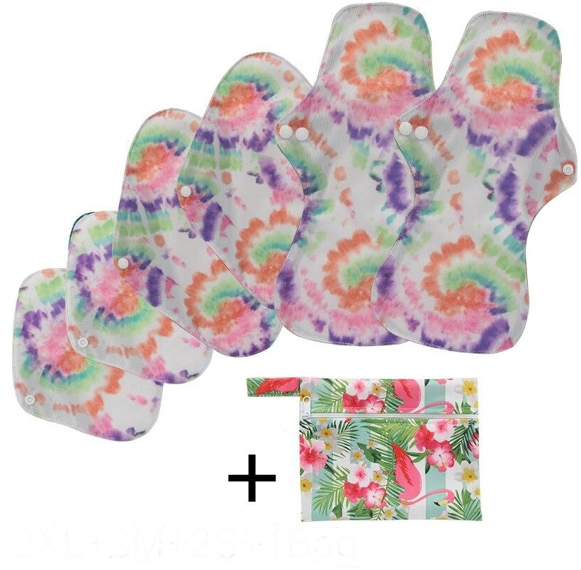 Pack mixto de 6 compresas reutilizables (+bolsita gratis)