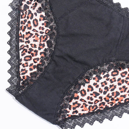Packs de bragas menstruales leopardo (flujo ligero)